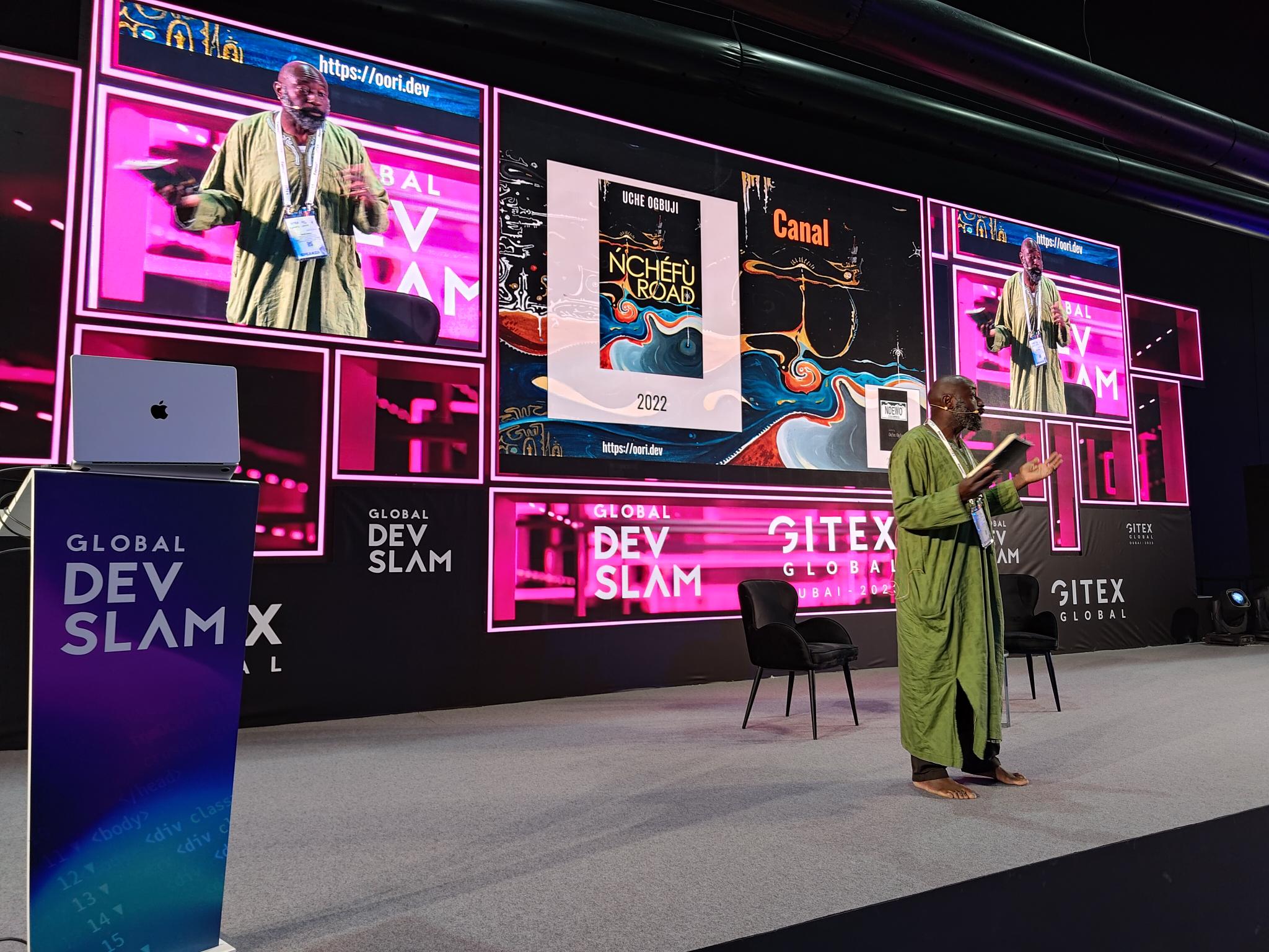 Presentation: The Ode of Code and Poetry. Photo by Iqbal Abdullah